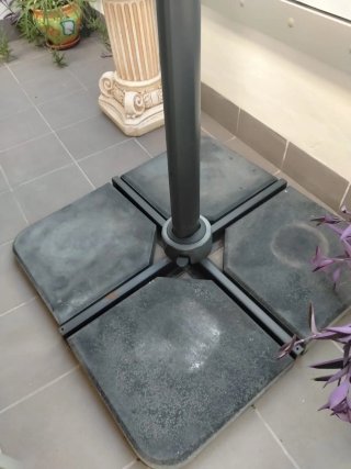 Cenador Pérgola 3,5x3,5m Beige/Gris