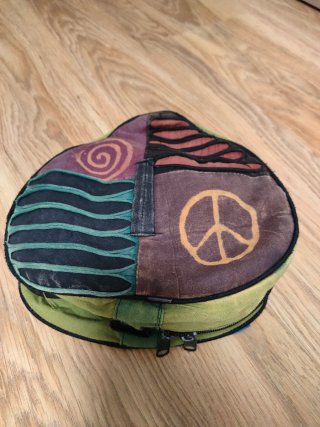 Mochila corazón plegable multicolor