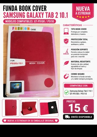 Funda Book Cover Samsung Galaxy Tab 2 10.1