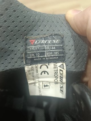 Zapatillas Dainese Hombre Negras Talla 44
