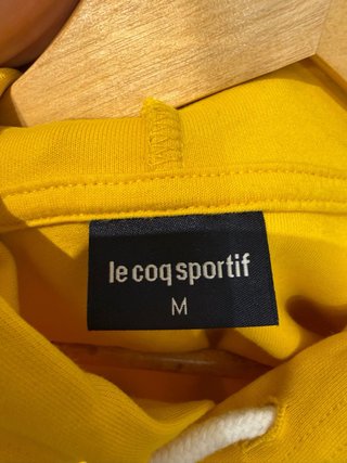 Sudadera Le Coq Sportif Amarilla y Blanca