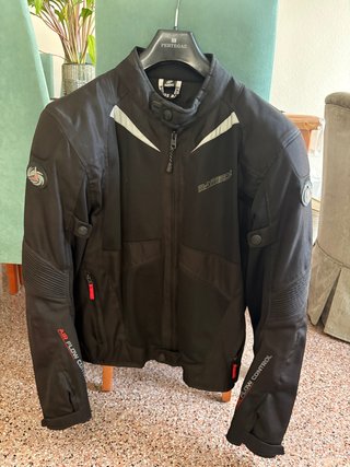 Chaqueta Moto Verano Rainer Hombre Negra