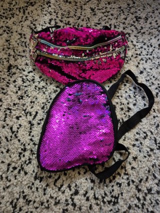 Riñonera y Bolso Lentejuelas
