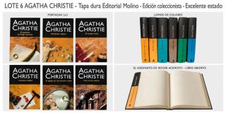 Lote 6 novelas Agatha christie tapa dura