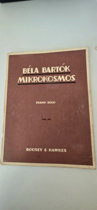 Béla Bartók Mikrokosmos Vol. III Piano