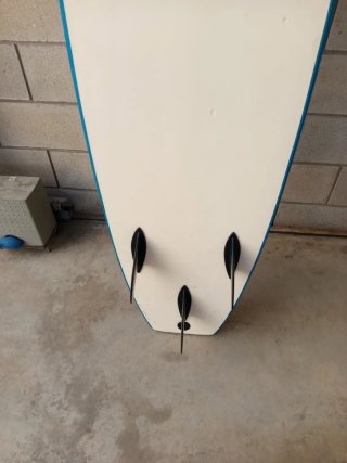 Tabla de surf azul