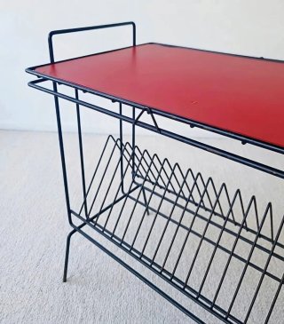 Mesa auxiliar estilo POP 2 colores | Francia 70s