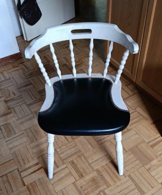 Silla Windsor/Colonial Madera y Cuero
