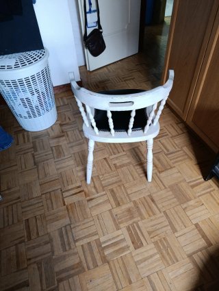 Silla Windsor/Colonial Madera y Cuero