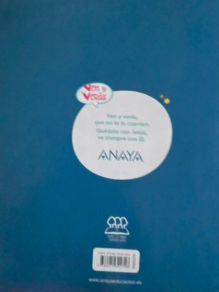 Libro religión 3. Ven y veras