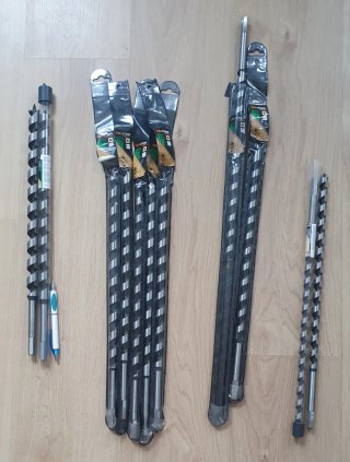 Set Brocas de acero 46 cm longitud total