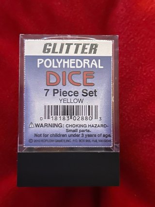 Set 7 Dadi Poliedrici D&D GDR Koplow Games Glitter