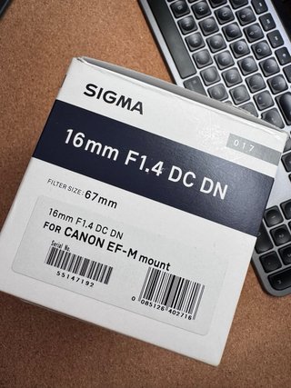 Sigma 16mm f1.4 DC Canon EF-M