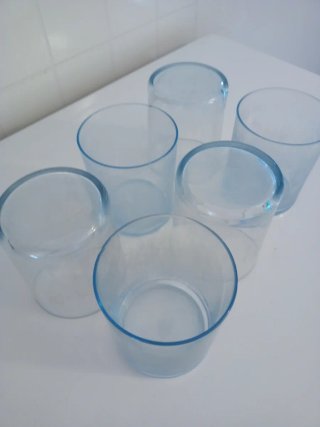 Set 6 Bicchieri Azzurro Sfumato Ichendorf