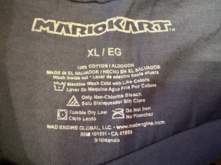 Camiseta Mario Kart Nintendo Talla XL