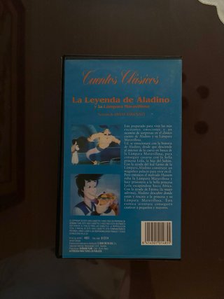 VHS La Leyenda de Aladino y la Lámpara Maravillosa