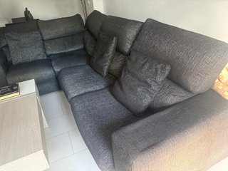Sofá esquinero 4 plazas tela