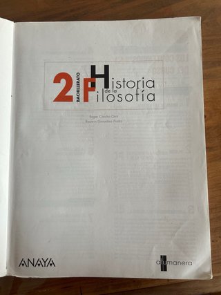 Historia de la Filosofía, 2 Bachillerato, A tu ...