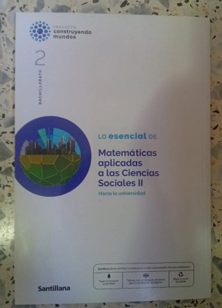 MATEMATICAS APLICADAS A LAS CIENCIAS SOCIALES I...