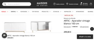 Aparador blanco Maisons du Monde