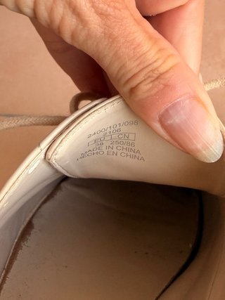 Zapatos Zara beige plataforma