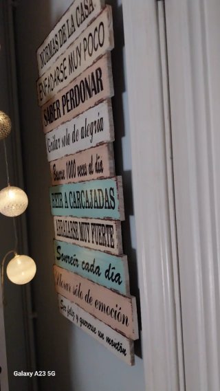 Cuadro Decorativo Normas de la Casa
