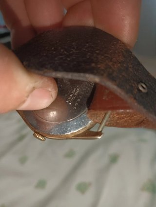 Reloj Technis Antimagético Dorado y Marron A cuerd