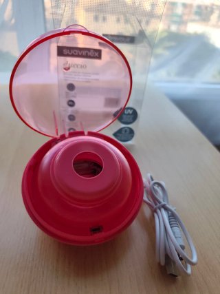 Suavinex Esterilizador Chupetes Portátil Rosa