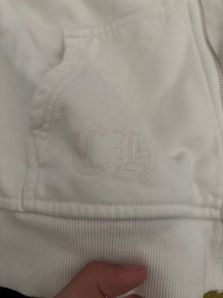 Felpa Chrome Hearts Bianca Zip