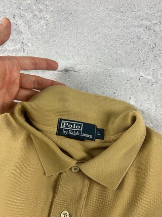 Polo Ralph Lauren L mostaza 100% algodón