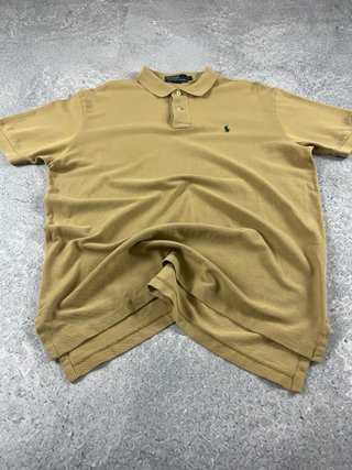 Polo Ralph Lauren L mostaza 100% algodón