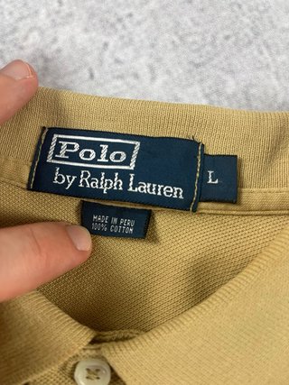 Polo Ralph Lauren L mostaza 100% algodón