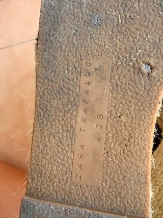 Cuñas esparto Zara beige