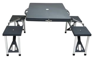 Mesa Picnic Camping Maleta Plegable Gris