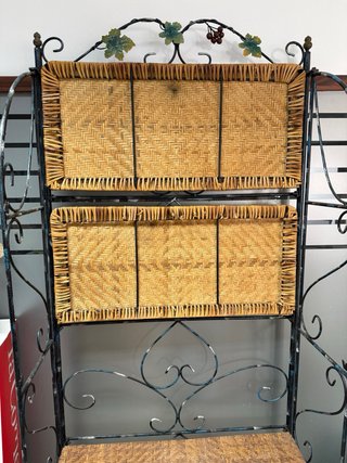 Estantería Hierro y Mimbre