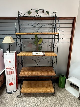 Estantería Hierro y Mimbre