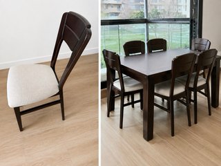 Comedor Mesa y 6 Sillas expansible 4-6