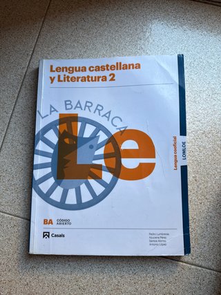 Lengua castellana y literatura 2, BA, lengua co...