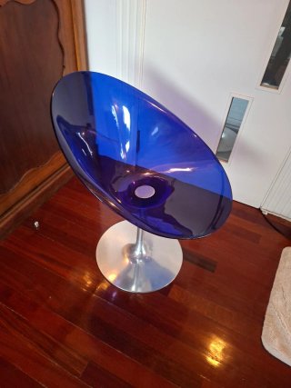 Silla Ero Philippe Starck Kartell Blu