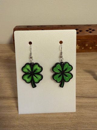 Pendientes trébol de cuatro hojas