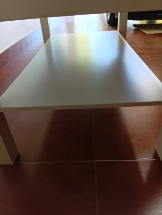 Mesa baja con cristal