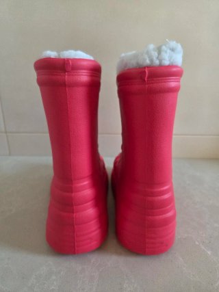 Botas de agua rojas forradas talla 36