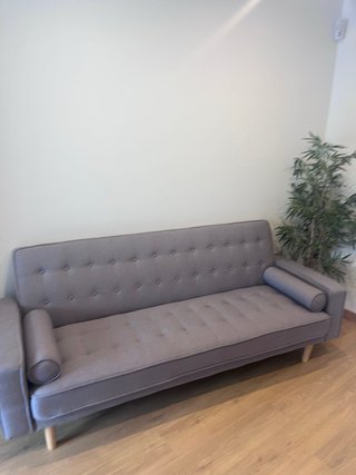 Sofá cama 3 plazas gris