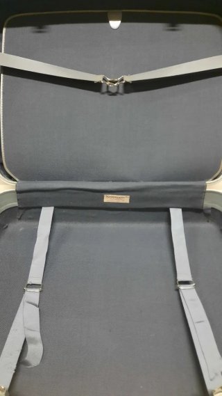 Maleta Vintage Samsonite Negra y Plateada
