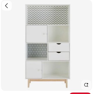 Estantería Maisons du Monde blanca con cajones