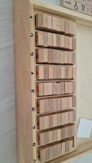 Juego de mesa Sudoku de madera