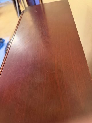 Escritorio antiguo caoba con cajonera