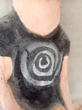 Figura Papel Maché U2 Edge Dave Evans Muñeco Disco