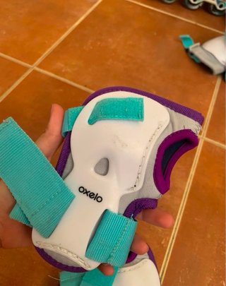 Set entero patines en línea Oxelo chica 4 ruedas