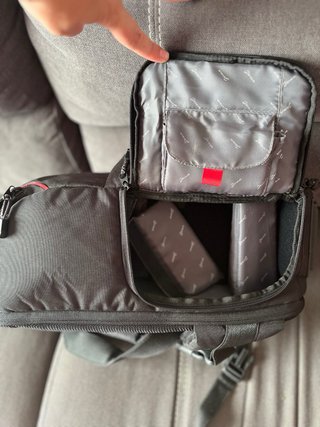 Mochila Fotográfica Jenova Negra y Roja